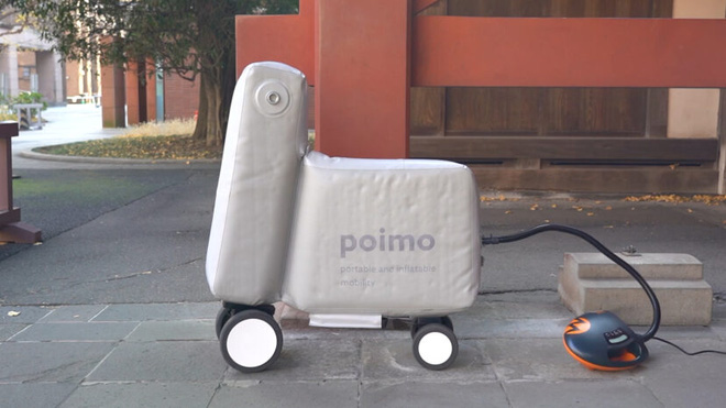 Chỉ cần chiếc bơm mini tự động và khoảng 1 phút, bạn đã có thể sử dụng Poimo